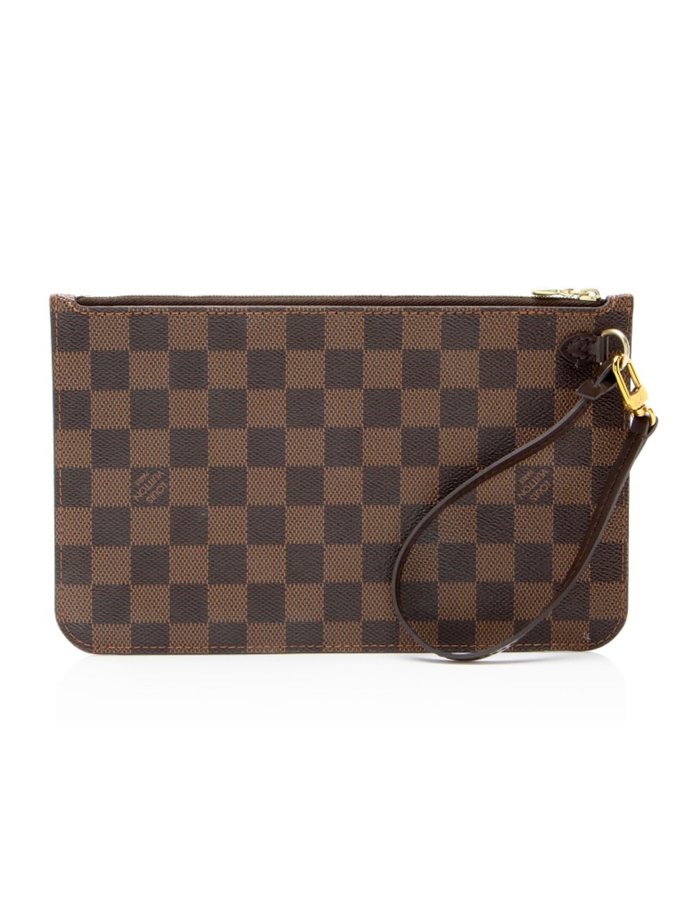 Louis Vuitton Damier Ebene Neverfull GM Pochette Wristlet Pouch - Mint Condition